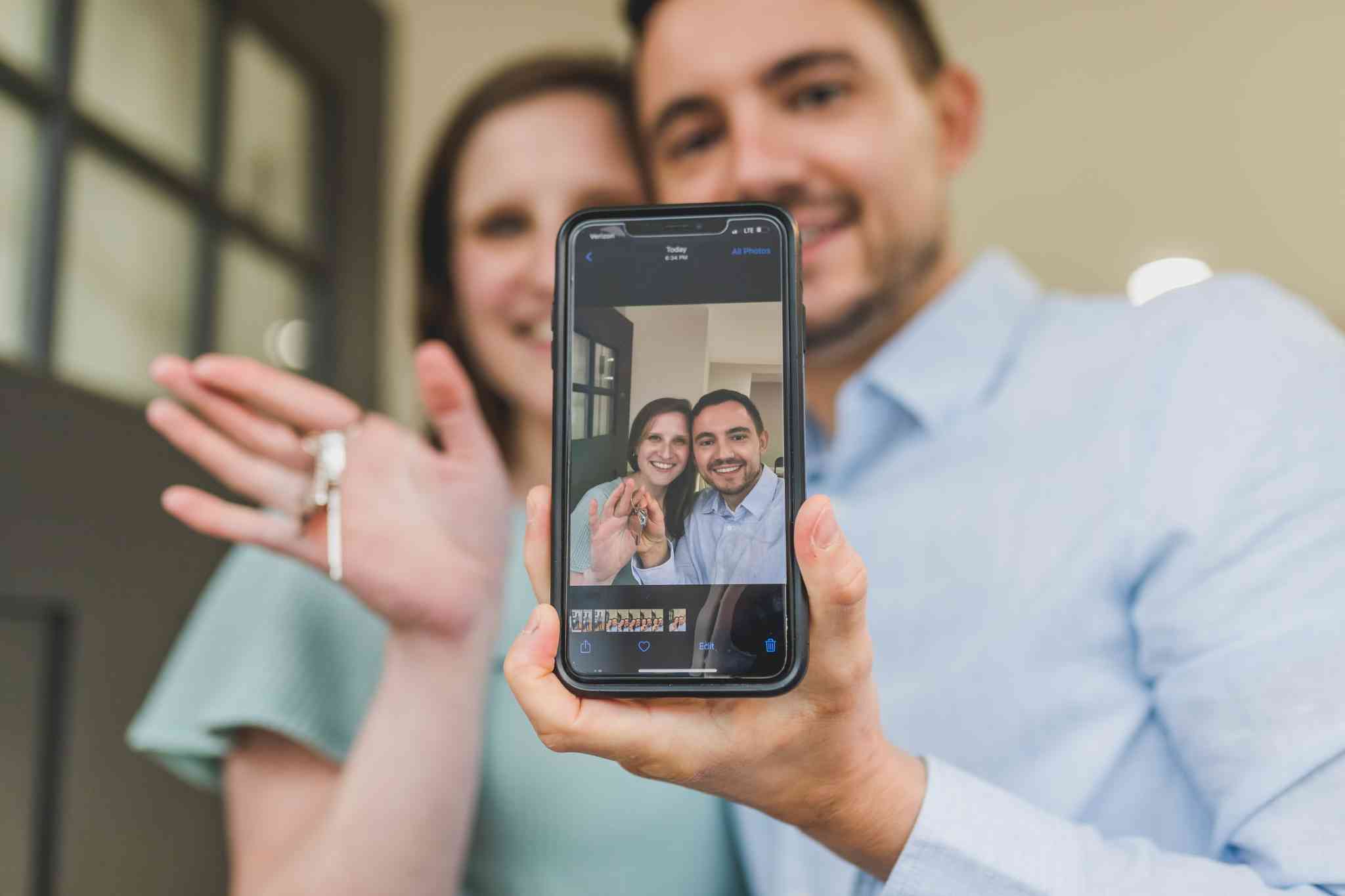 young couple purchasing a home in Suffolk County