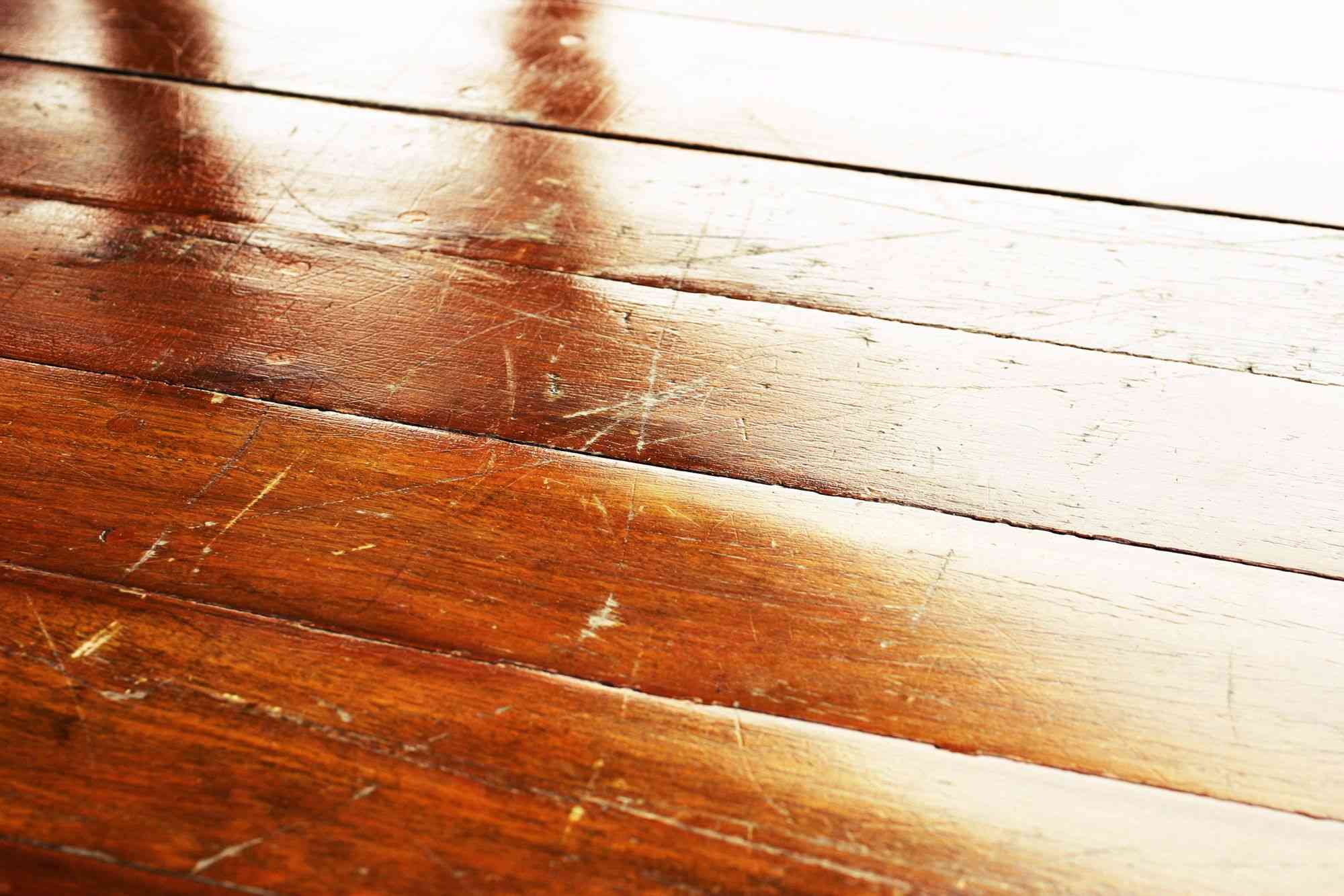 damaged wooden floor