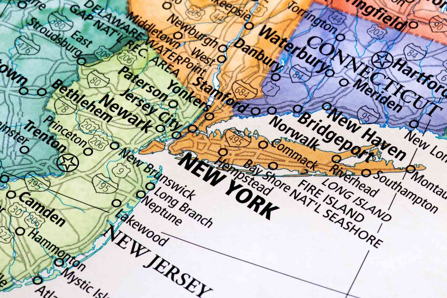 map of new york