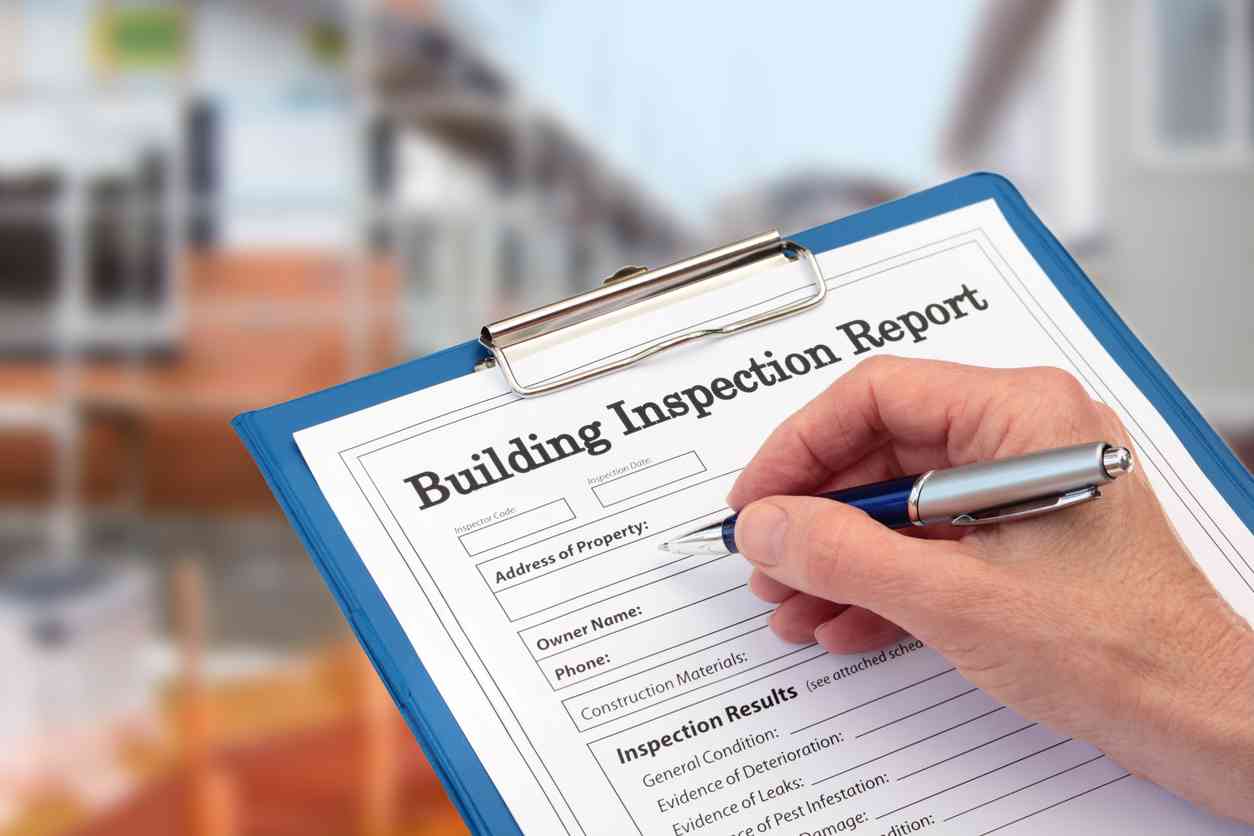 image of building inspection report