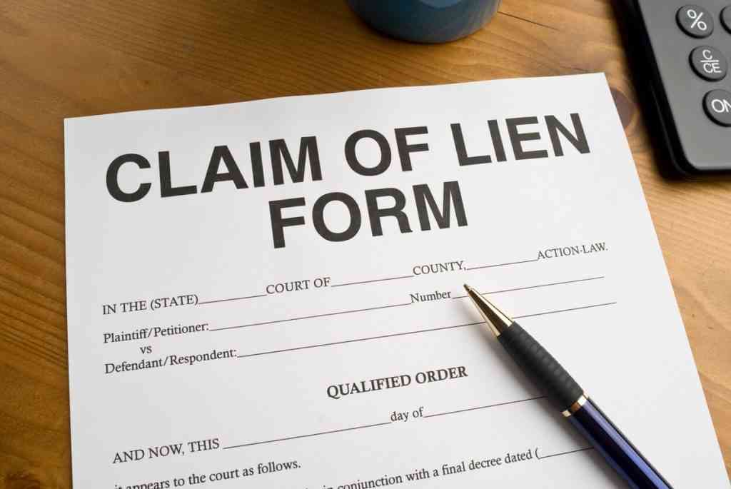 image of lien form