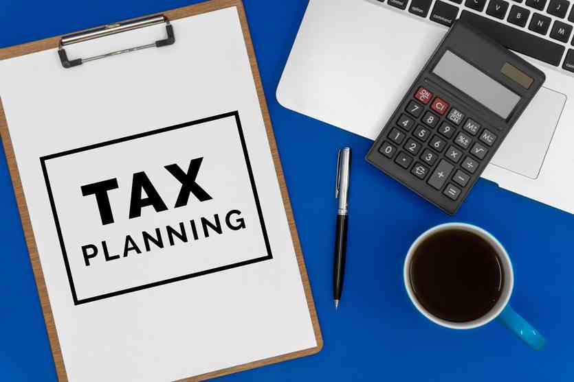 image representing planning of tax