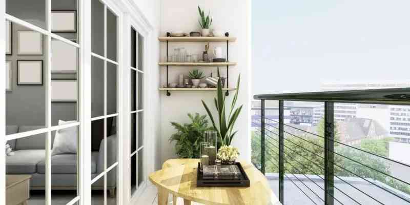 image of decorated balcony of a condo