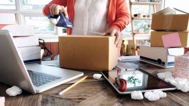 person packing goods