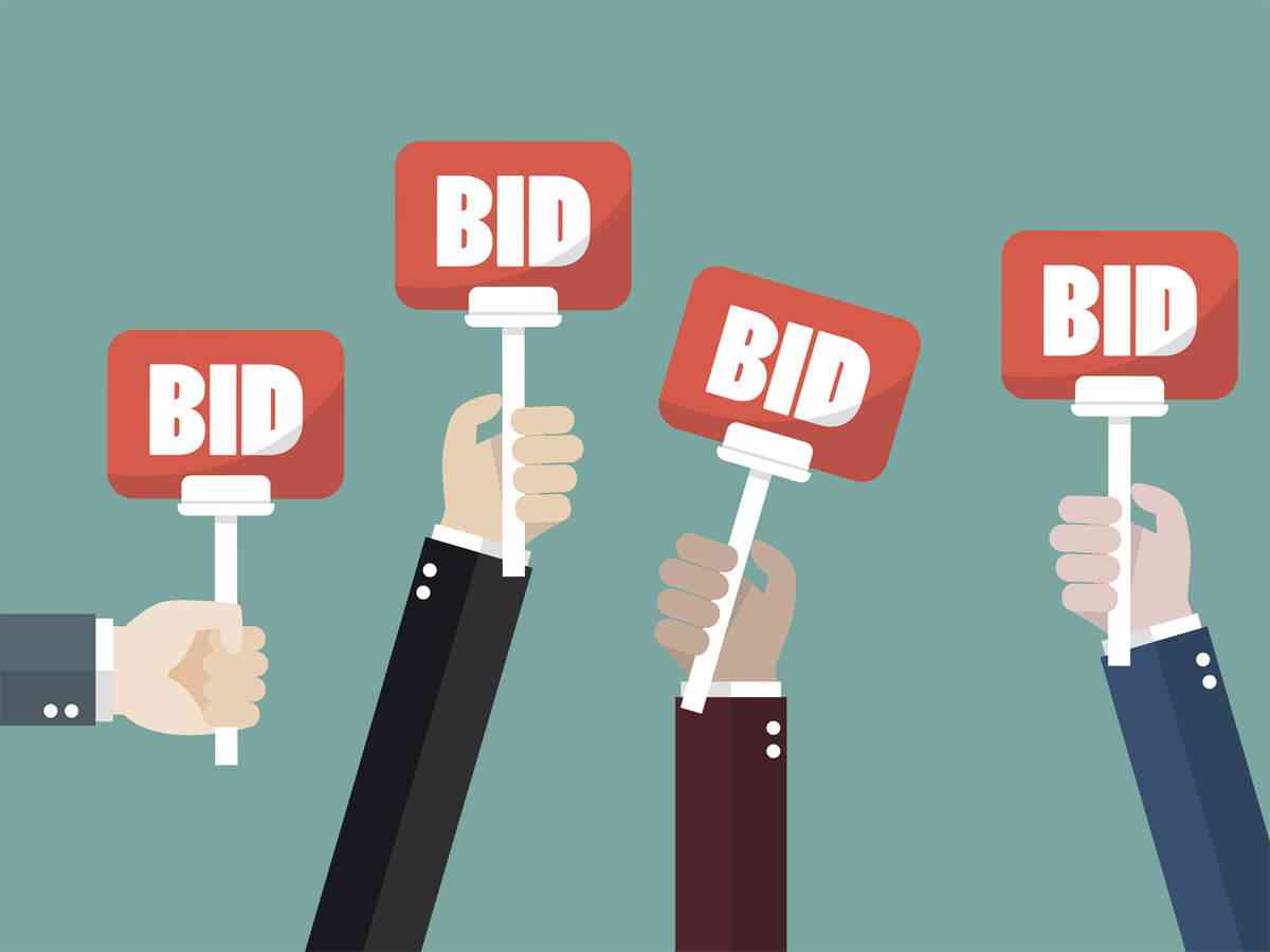 image representing number of bids on house