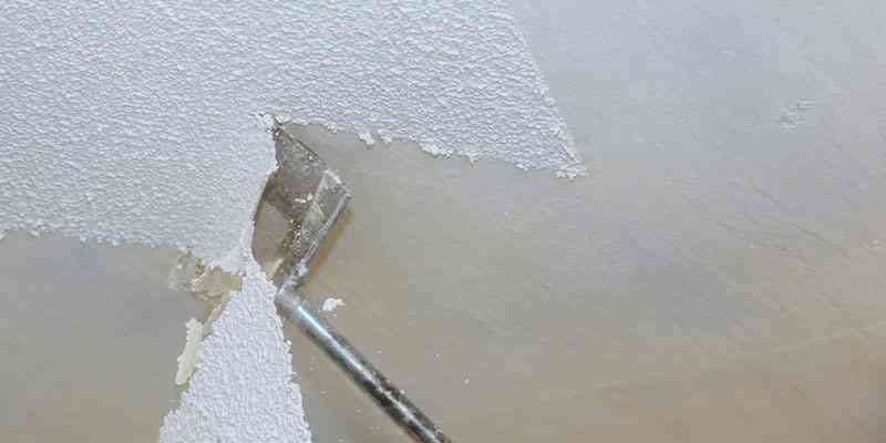 image representing removal of popcorn ceiling