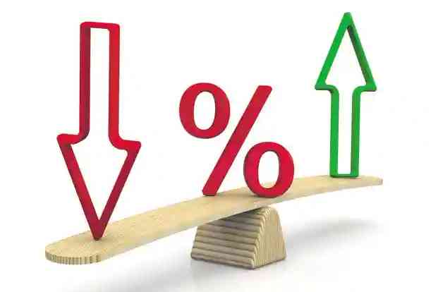 image representing up and down in interest rate