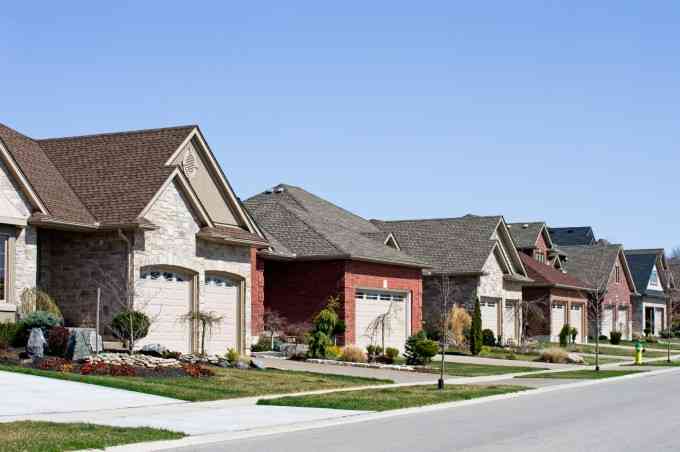 image of multiple houses in row