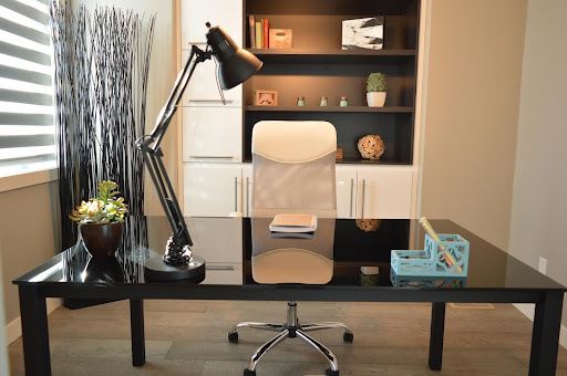 interior view of office setup