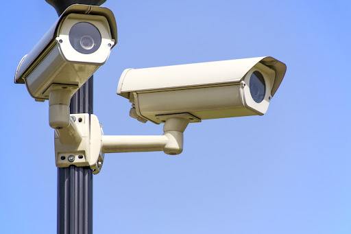 two security cameras